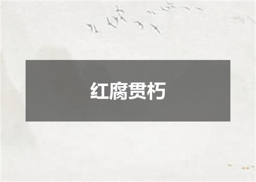 红腐贯朽