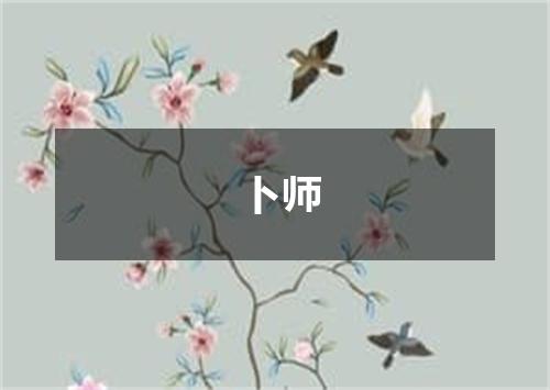 卜师