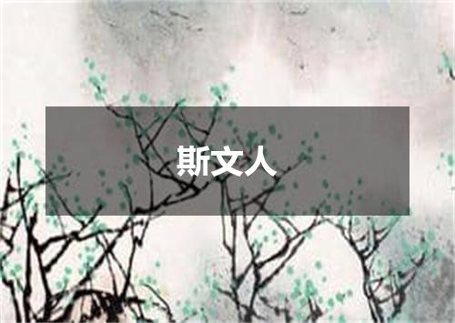 斯文人