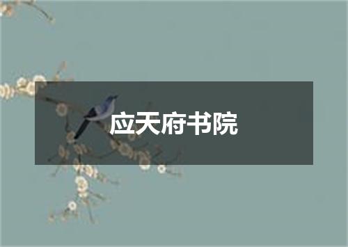 应天府书院