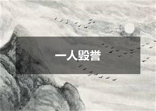 一人毁誉