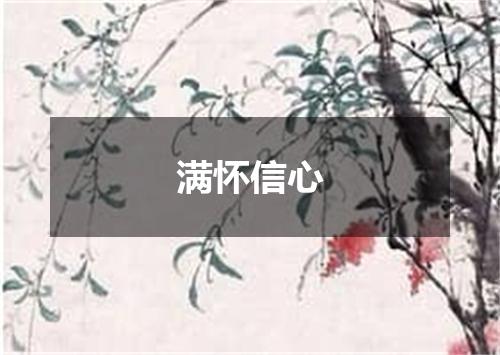满怀信心