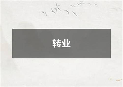 转业