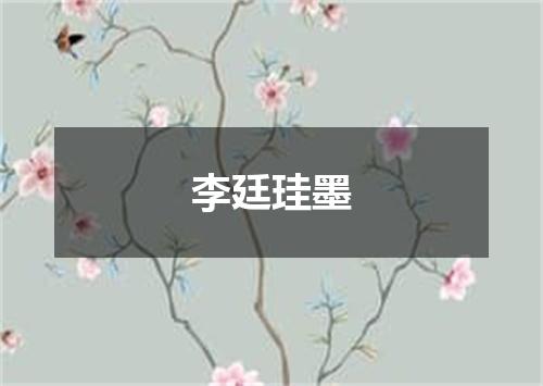 李廷珪墨