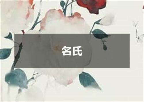 名氏