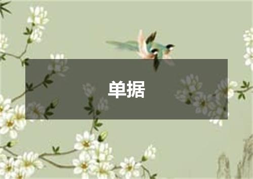 单据