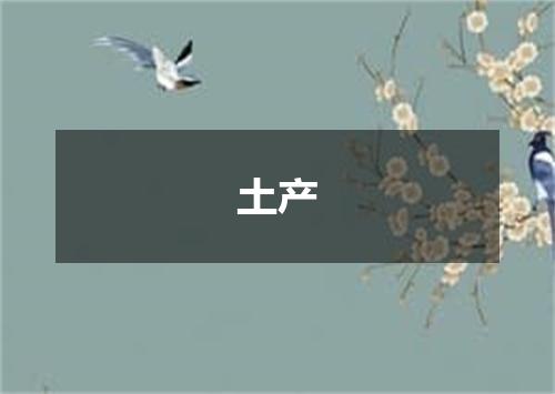 土产