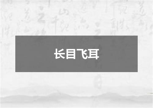 长目飞耳