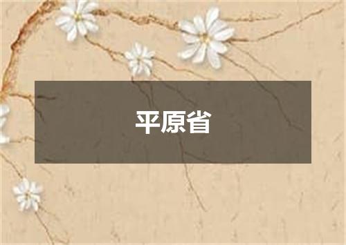平原省