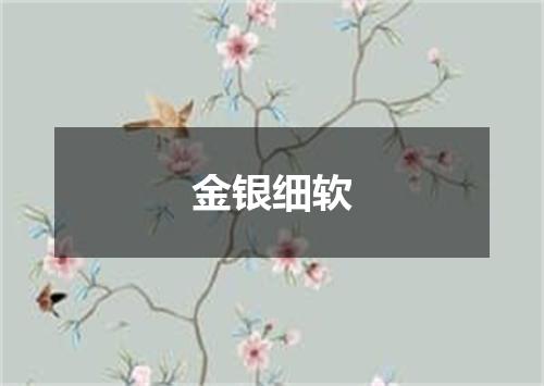 金银细软