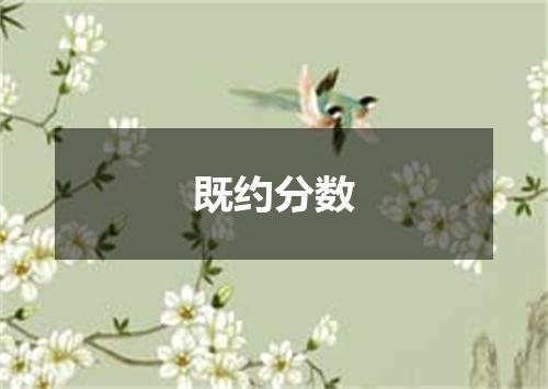既约分数