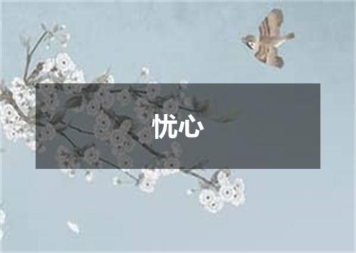 忧心