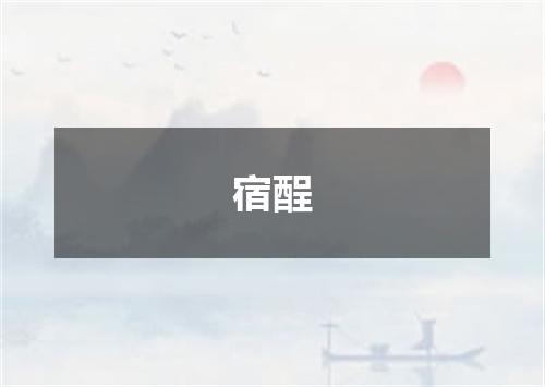 宿酲