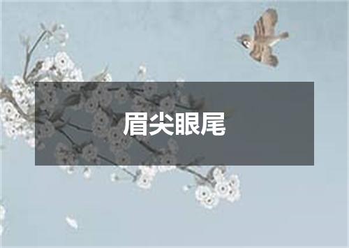 眉尖眼尾