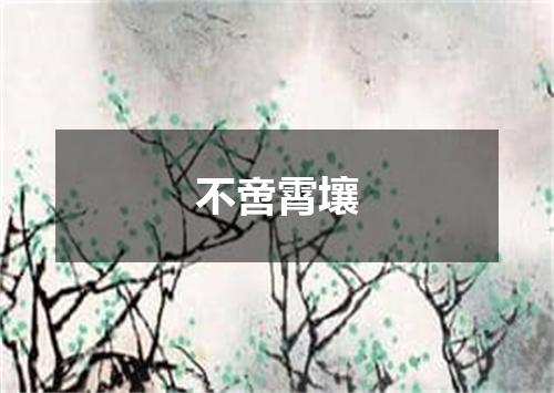 不啻霄壤
