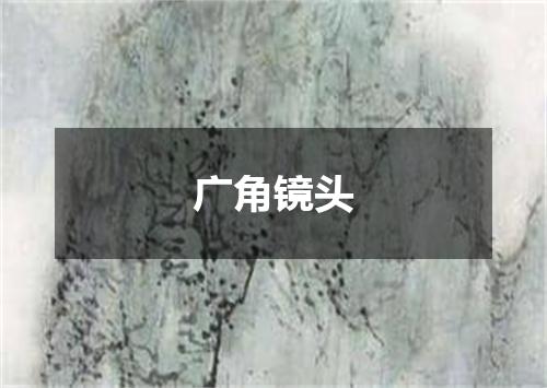 广角镜头