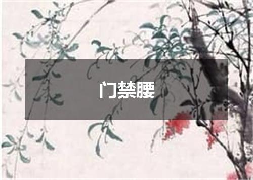门禁腰