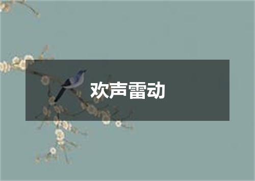 欢声雷动