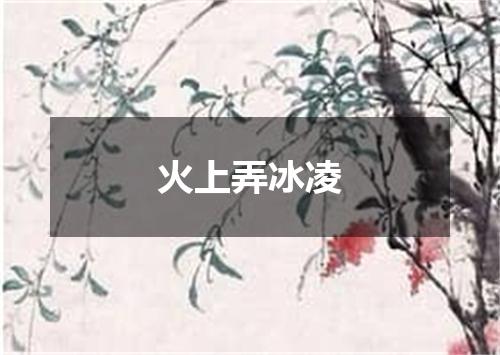 火上弄冰凌