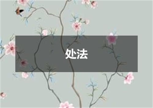 处法