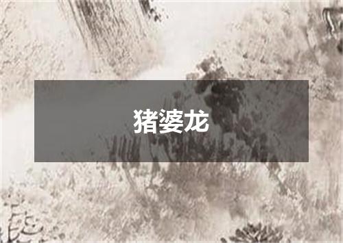 猪婆龙