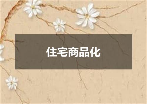 住宅商品化