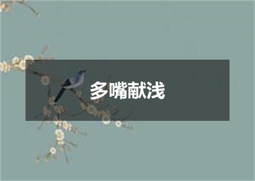 多嘴献浅