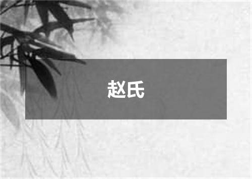赵氏