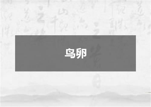 鸟卵