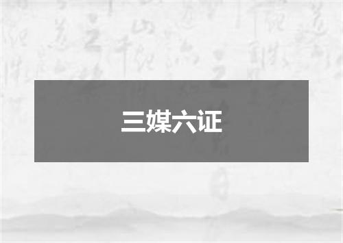 三媒六证