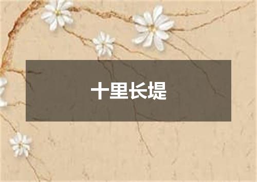 十里长堤
