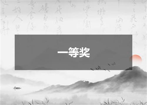一等奖