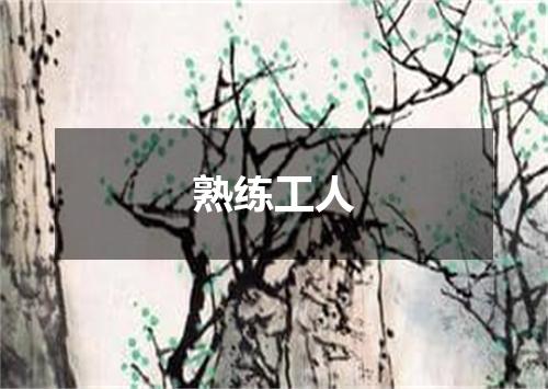 熟练工人