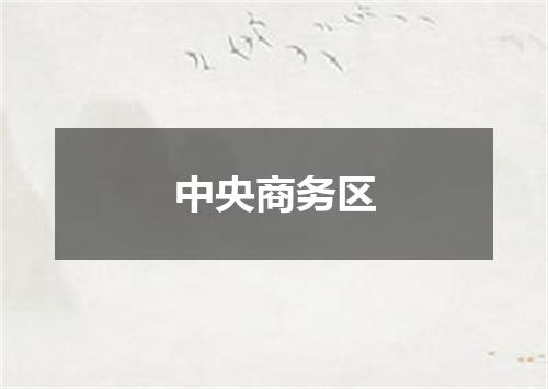 中央商务区