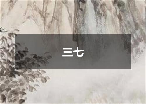 三七