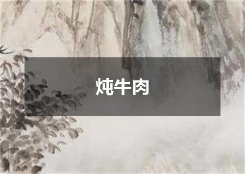 炖牛肉