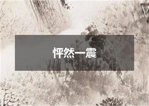 怦然一震