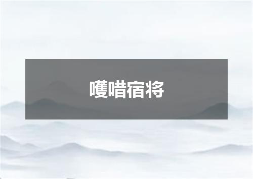 嚄唶宿将