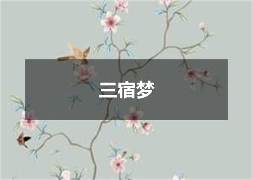 三宿梦