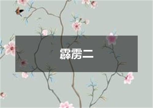 霹雳二
