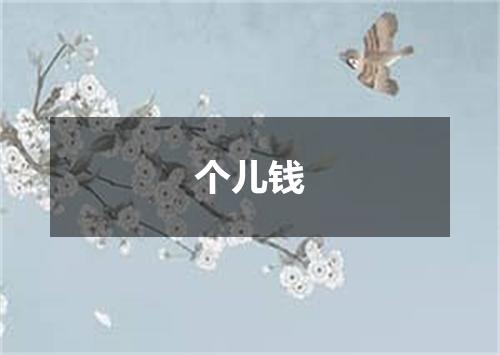 个儿钱
