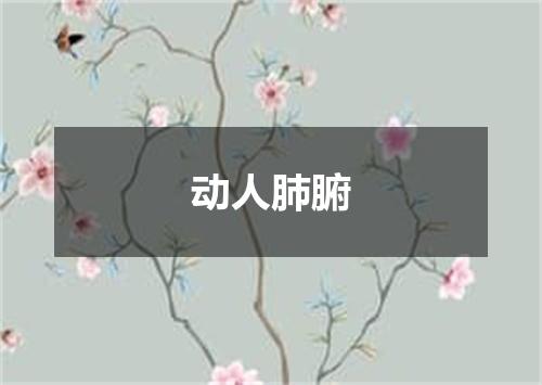 动人肺腑