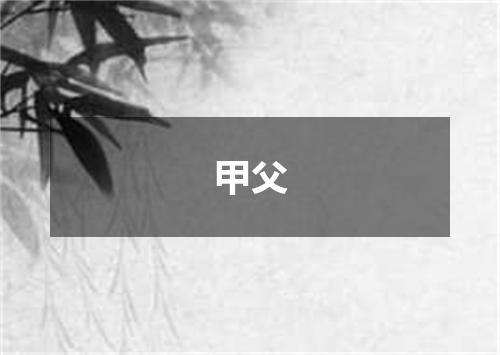 甲父