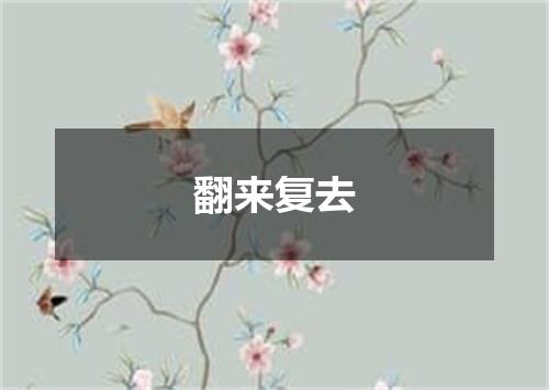 翻来复去