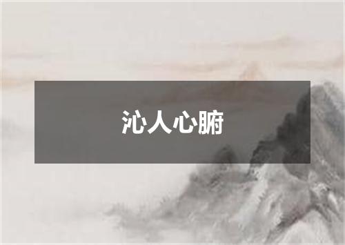 沁人心腑
