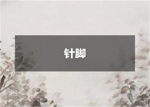 针脚