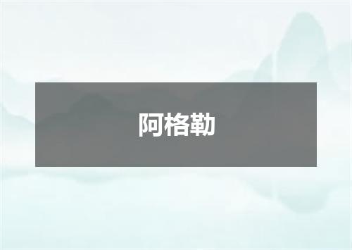 阿格勒