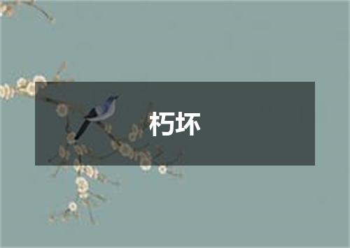 朽坏