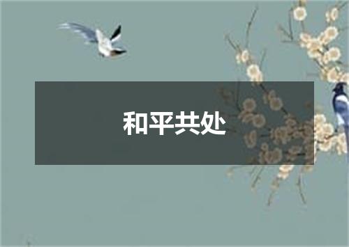和平共处