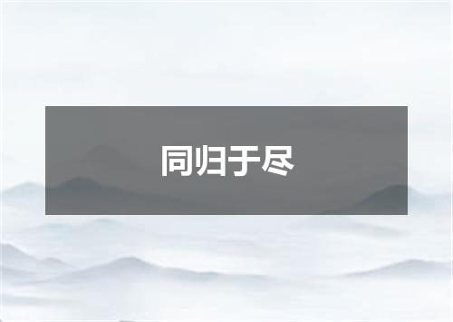 同归于尽
